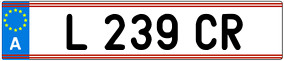 Trailer License Plate